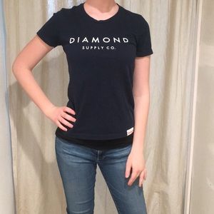 💎 SALE! Diamond Supply Co Navy Tee
